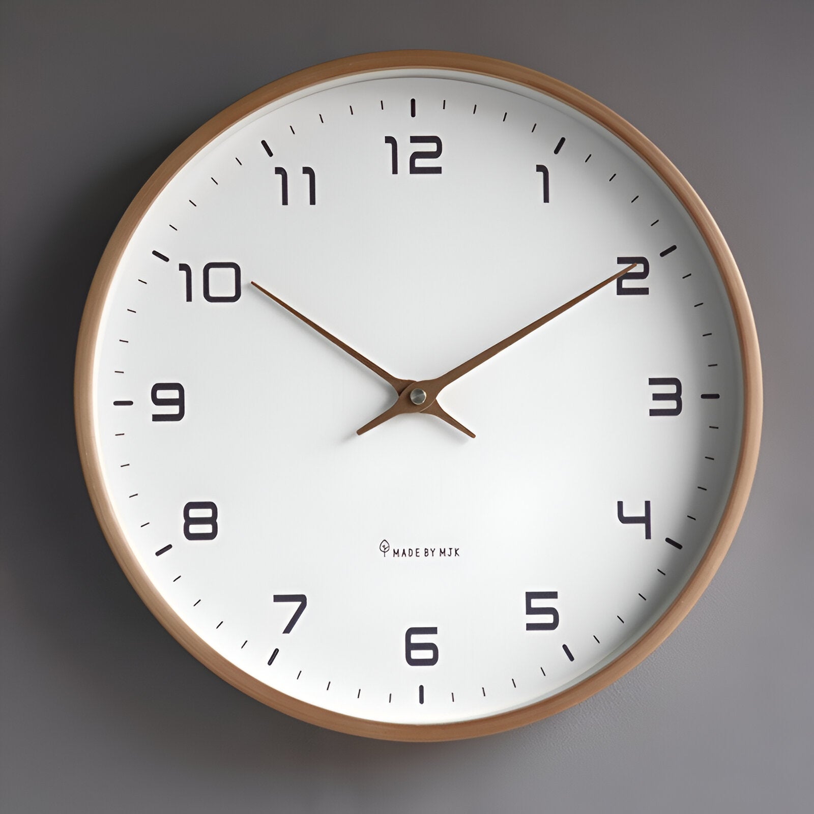 Holz Wanduhr Moderne Nordisches Design 30cm - Norvielle