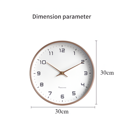 Holz Wanduhr Moderne Nordisches Design 30cm