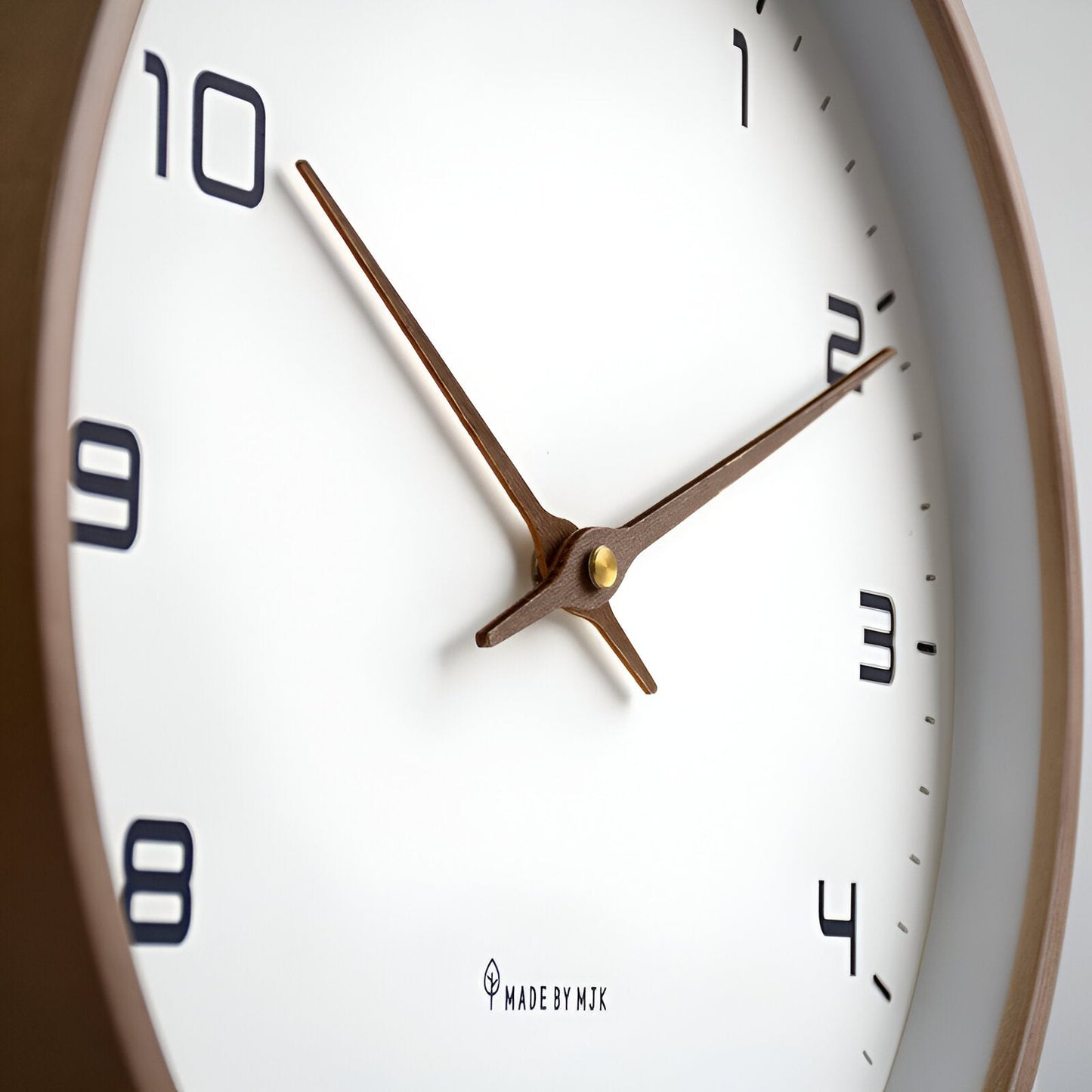 Holz Wanduhr Moderne Nordisches Design 30cm