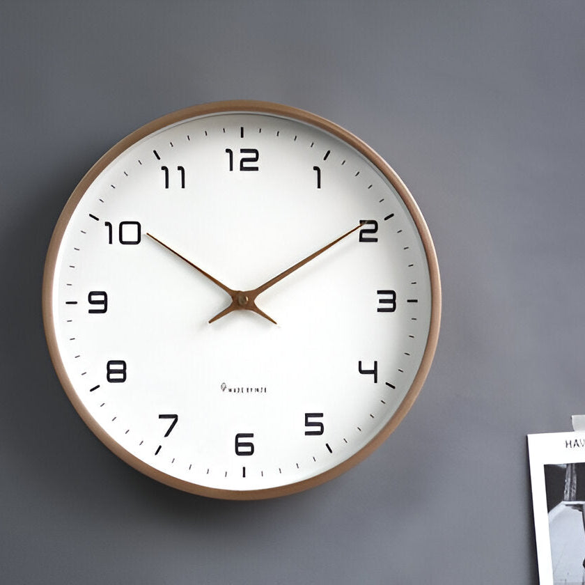 Holz Wanduhr Moderne Nordisches Design 30cm