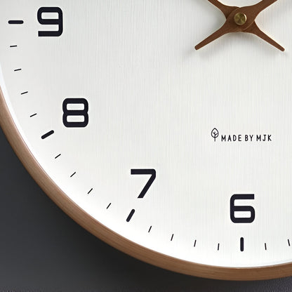 Holz Wanduhr Moderne Nordisches Design 30cm