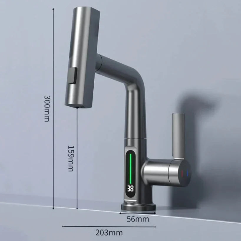 Küchenwasserhahn Ausziehbar mit 5 Sprühmodi