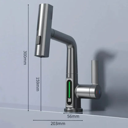 Küchenwasserhahn Ausziehbar mit 5 Sprühmodi