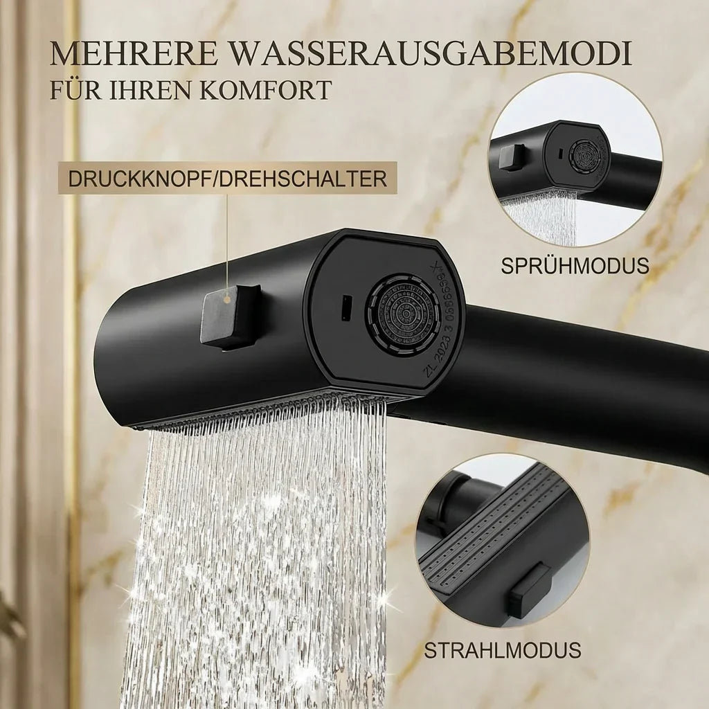 Küchenwasserhahn Ausziehbar mit 5 Sprühmodi