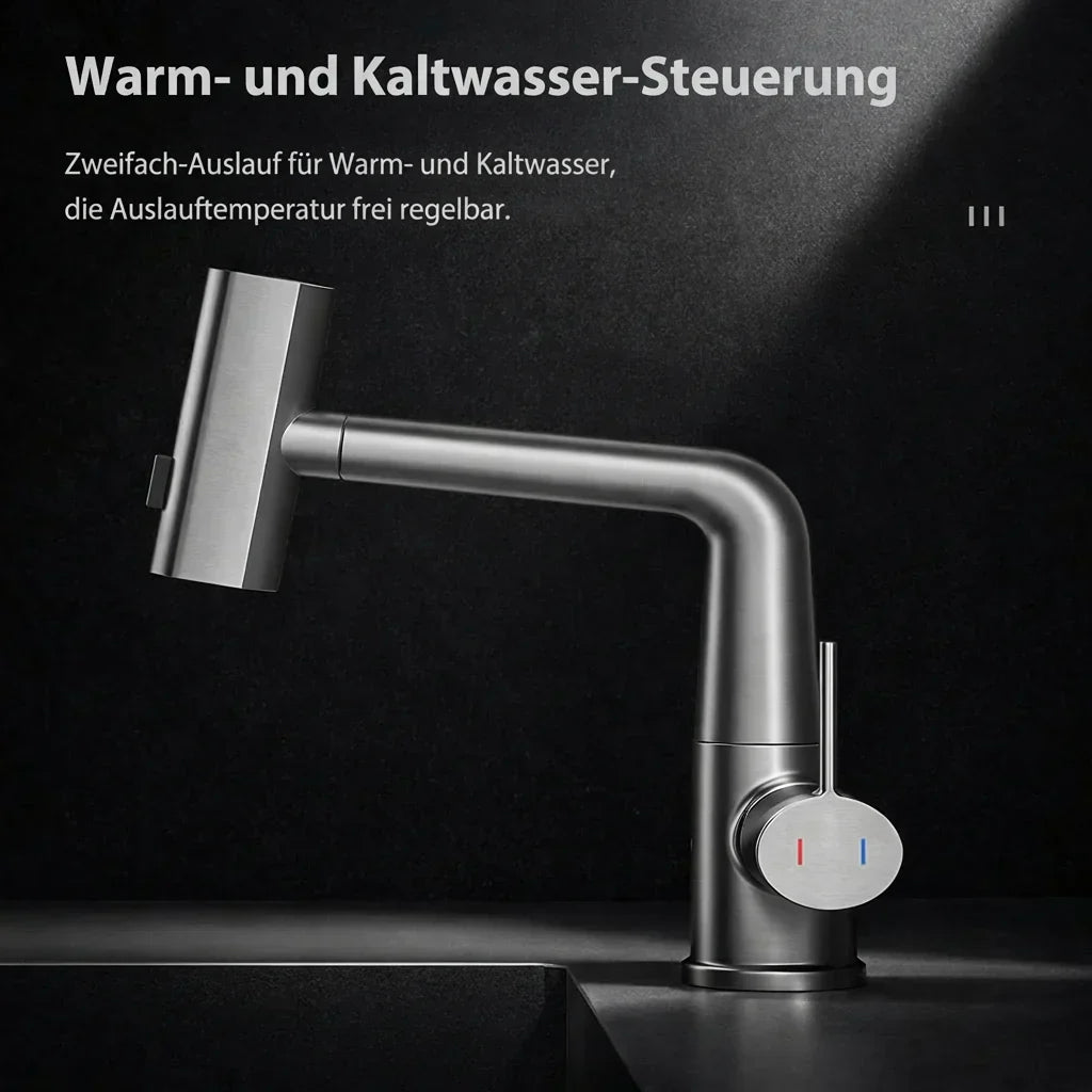 Küchenwasserhahn Ausziehbar mit 5 Sprühmodi