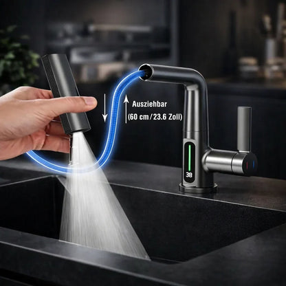 Küchenwasserhahn Ausziehbar mit 5 Sprühmodi