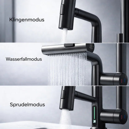 Küchenwasserhahn Ausziehbar mit 5 Sprühmodi
