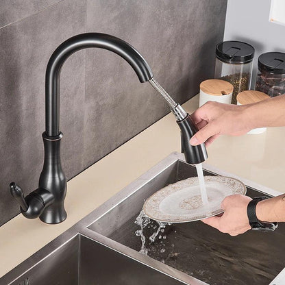 AquaKraft Küchenmischbatterie Edelstahl Ausziehbar