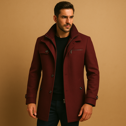 Herren Winterjacke Manschetten Wintertauglich