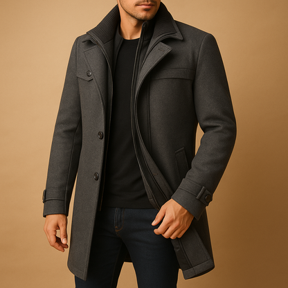 Herren Winterjacke Manschetten Wintertauglich