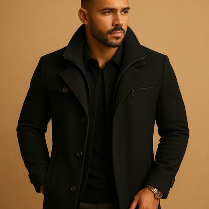 Herren Winterjacke Manschetten Wintertauglich