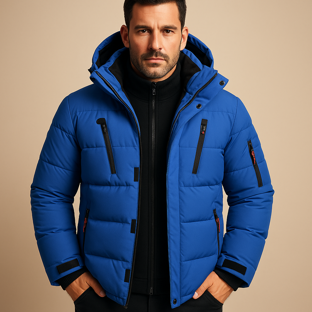 Herren Winterjacke Robust Dicke Reißverschluss - Norvielle