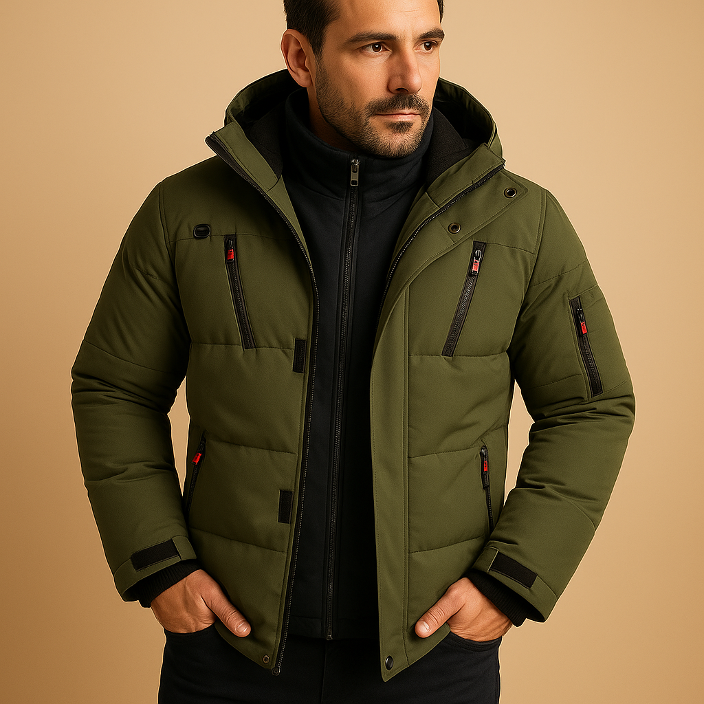 Herren Winterjacke Robust Dicke Reißverschluss