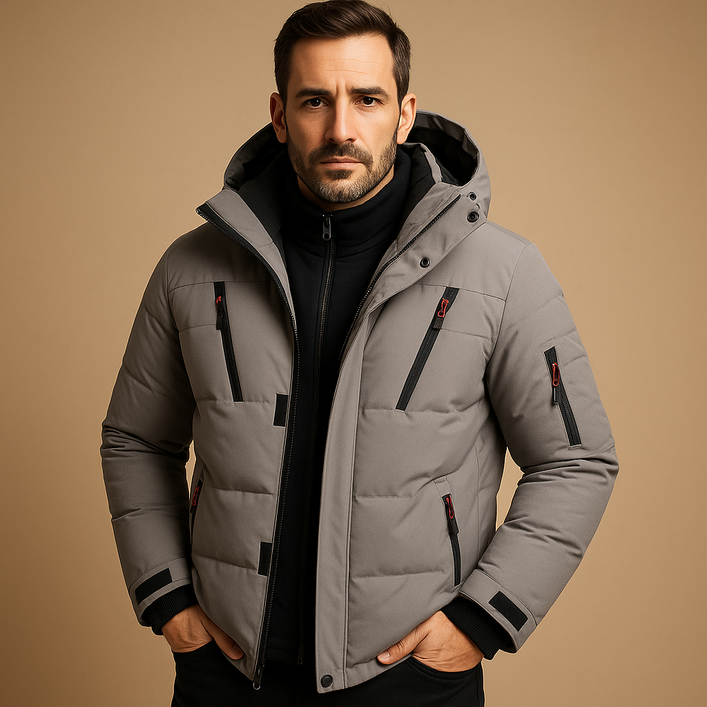 Herren Winterjacke Lang Mantel