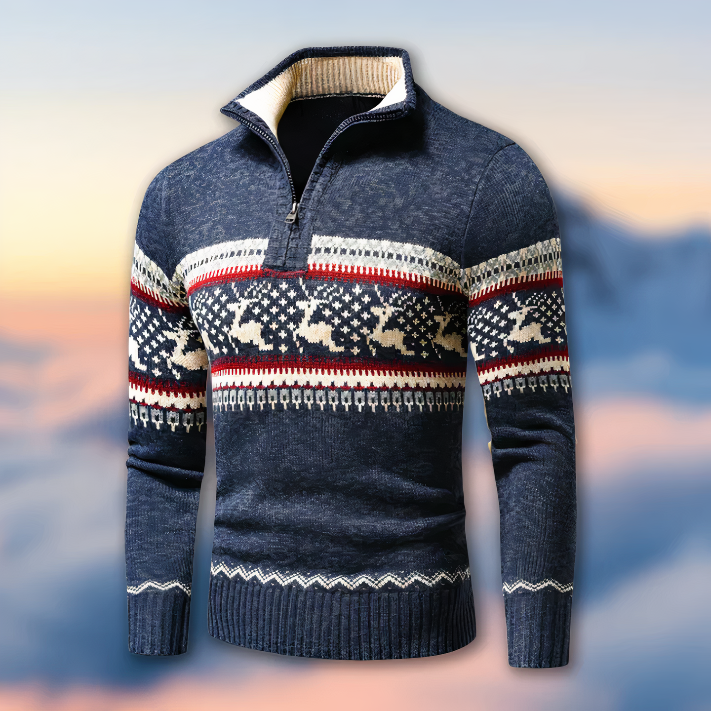 Weihnachtspullover Gestrickt Winterausführung