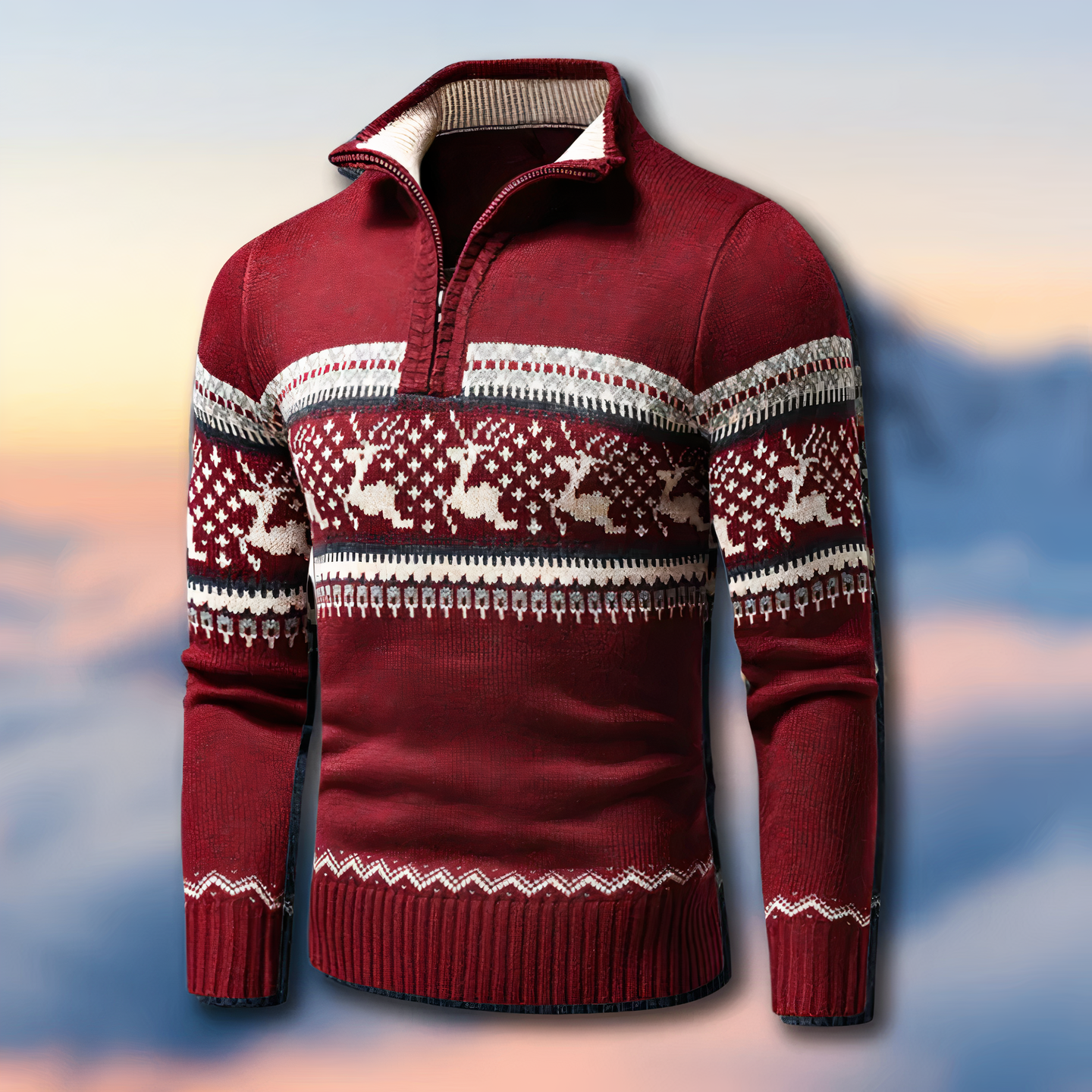 Weihnachtspullover Gestrickt Winterausführung - Norvielle