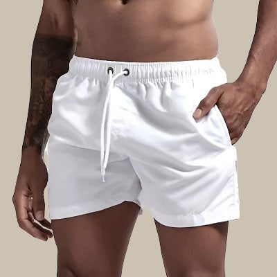 Herren Badeshorts Sommer Baumwolle Kordelzug