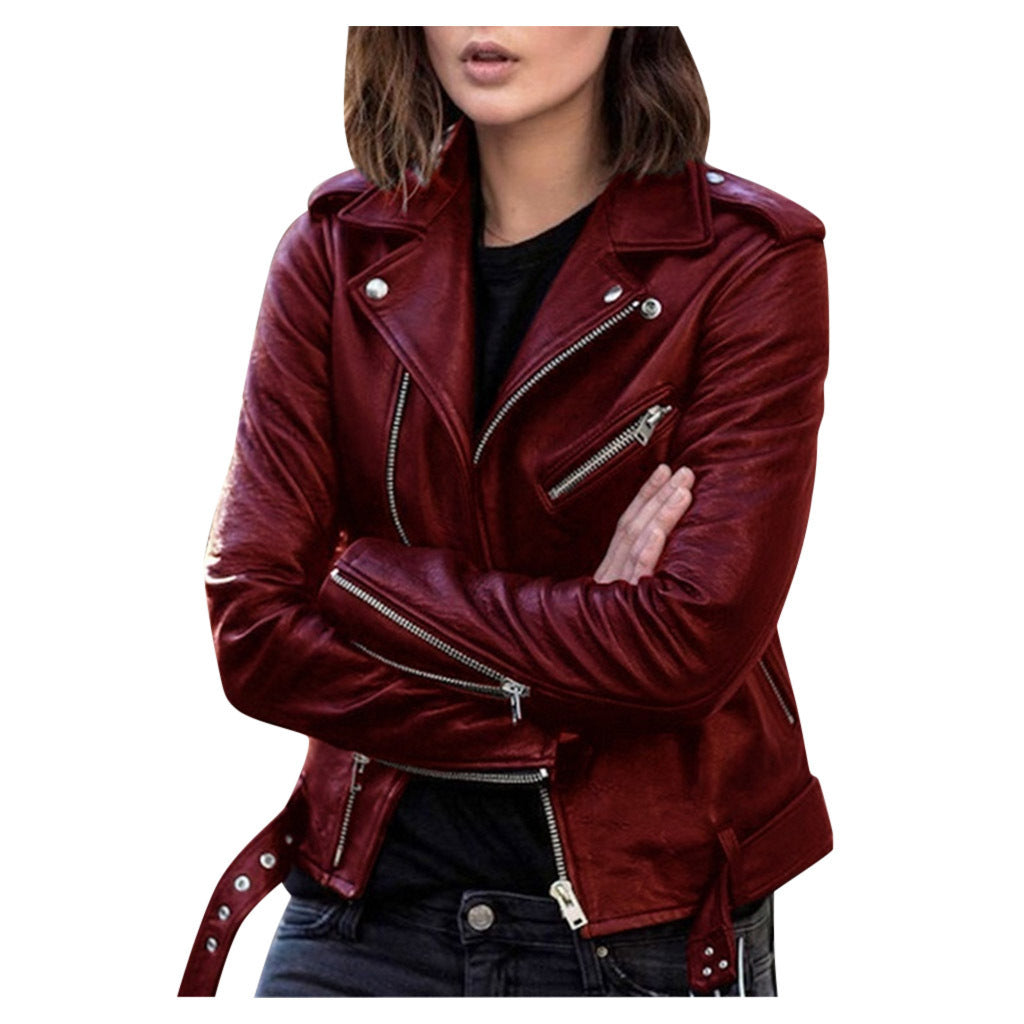 Lederjacke Herren Vintage Reißverschluss