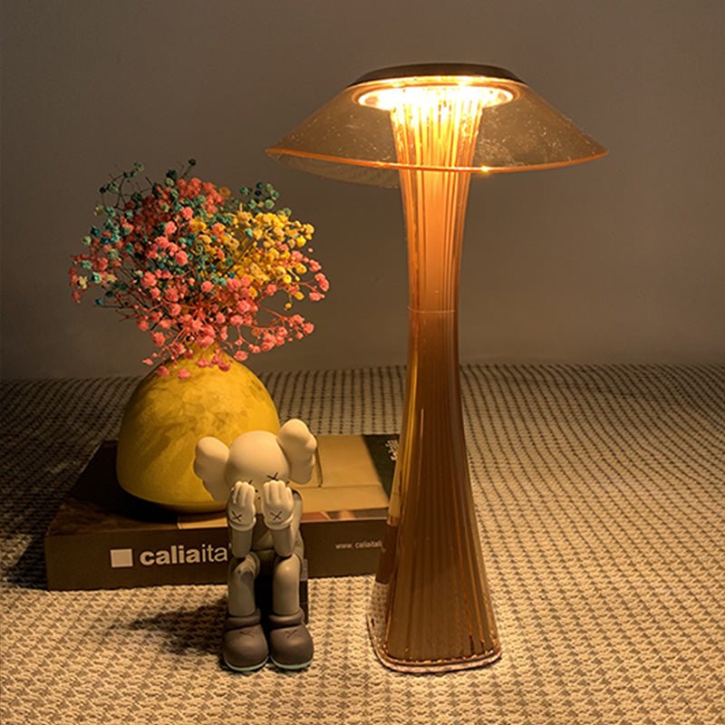 Kristall LED Tischlampe Kabellos Touch Dimmer Farbwechsel
