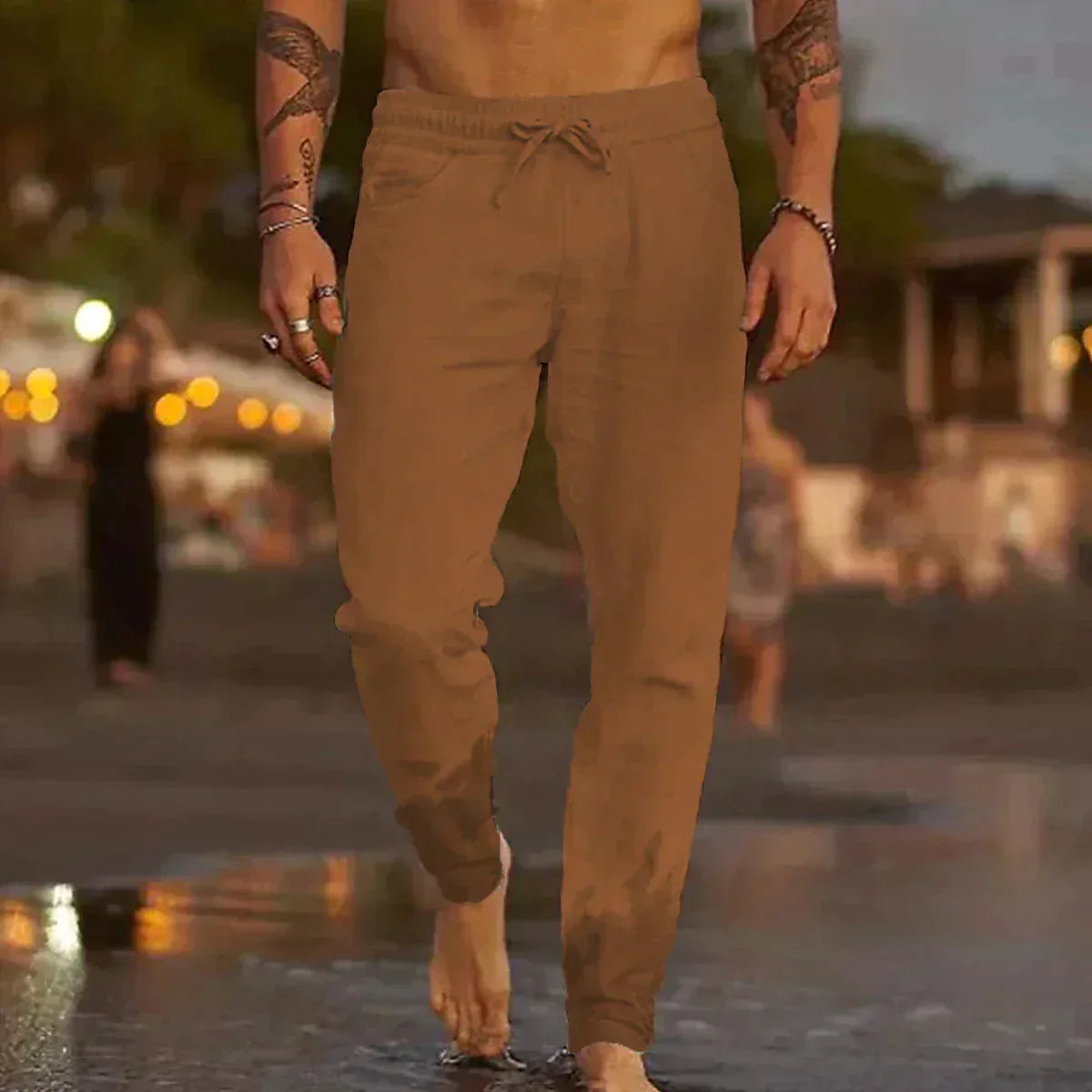 Herrenhose Slim Fit Glatter Beinverlauf