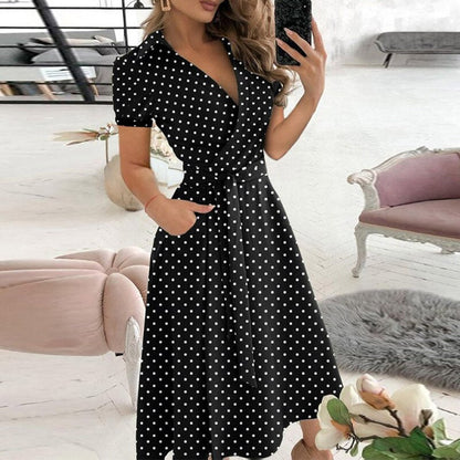 Damen A-Linien-Kleid Elegantes Fließendes Design