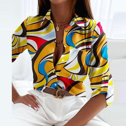 Damen Bluse Klassischer Kragen Elegantes Design