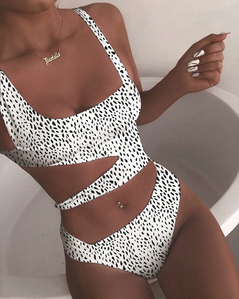 Norvielle Damen Push-Up Badeanzug Einteilig