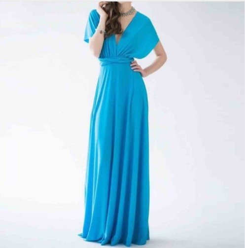 Damen Maxikleid Hochzeitsgastkleid Infinity-Schnitt