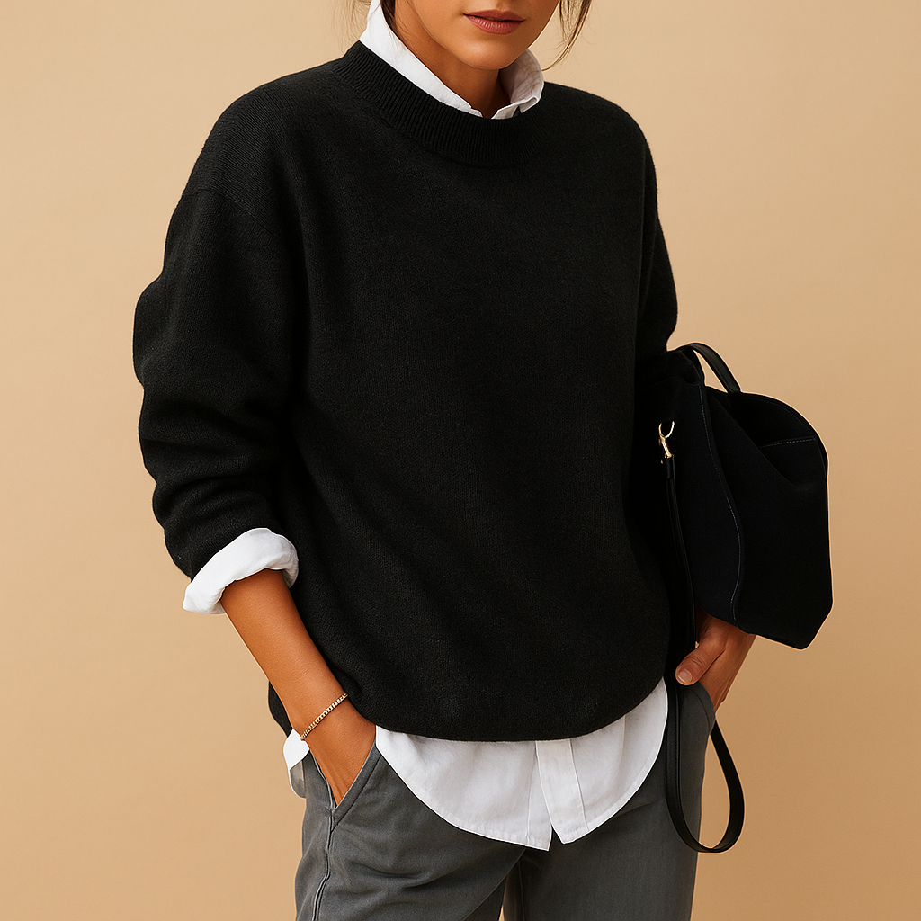 Damen Pullover Lange Ärmel Regular Fit