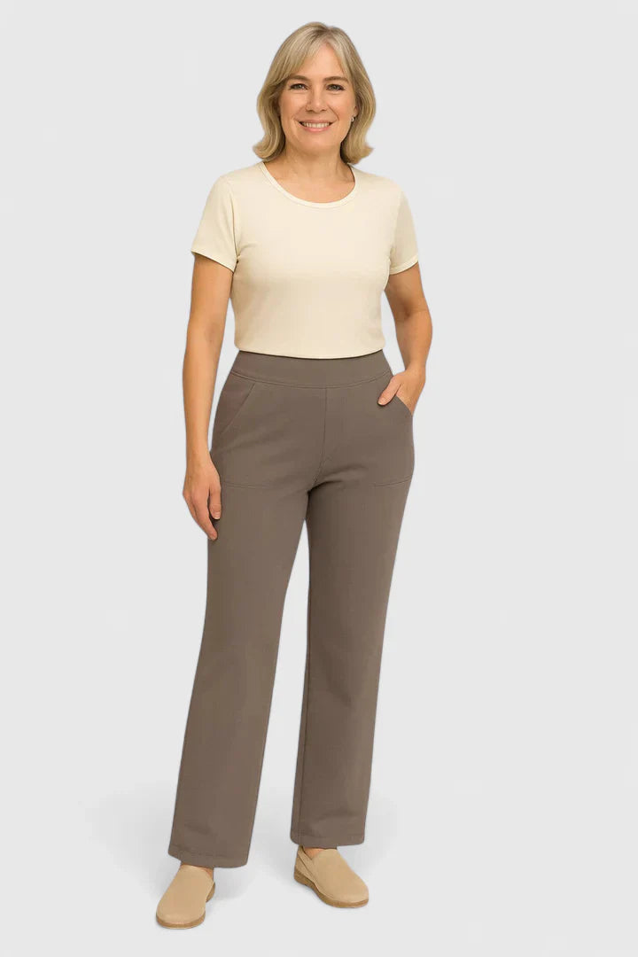 Damen Loungehose Weite Stretchbund Bequem