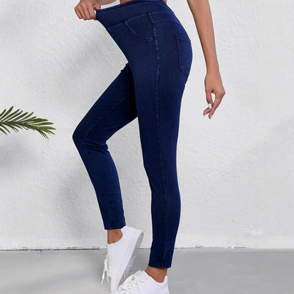 Damen Slimfit Jeans Hochbund Stretch