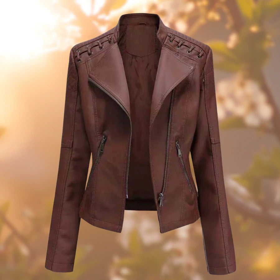 Damen Lederjacke Stilvoll