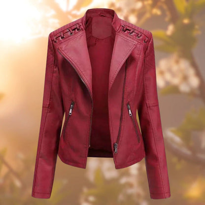 Damen Lederjacke Stilvoll