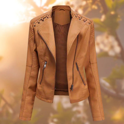 Damen Lederjacke Stilvoll