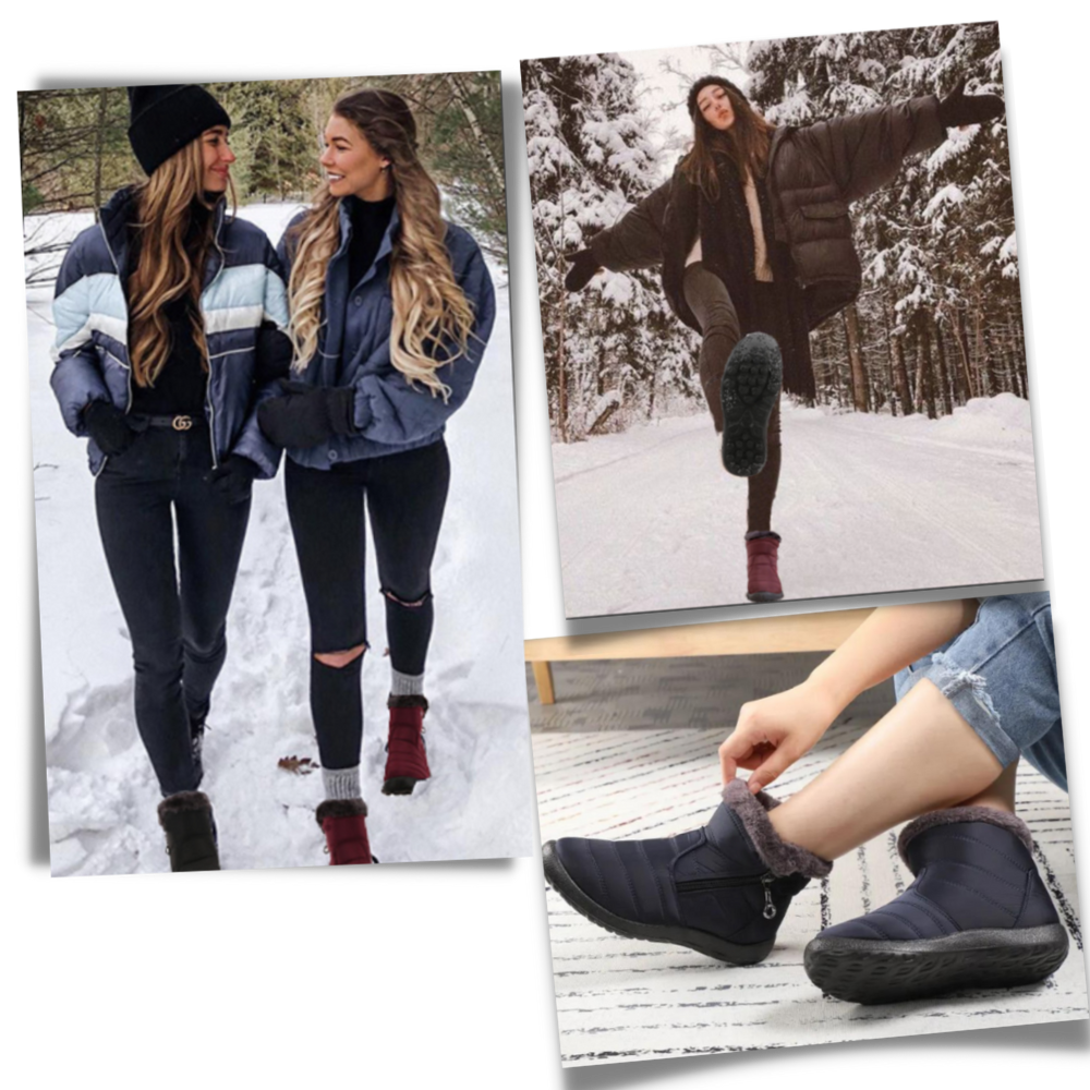 Damen Winterstiefel Warm Wasserdicht Schneestiefel