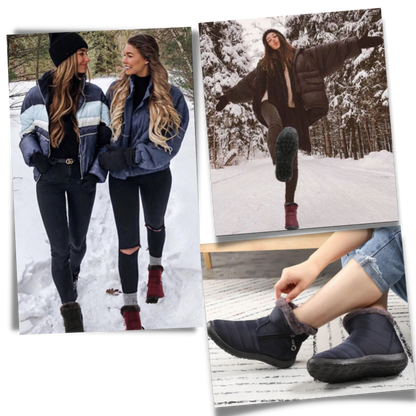 Damen Winterstiefel Warm Wasserdicht Schneestiefel