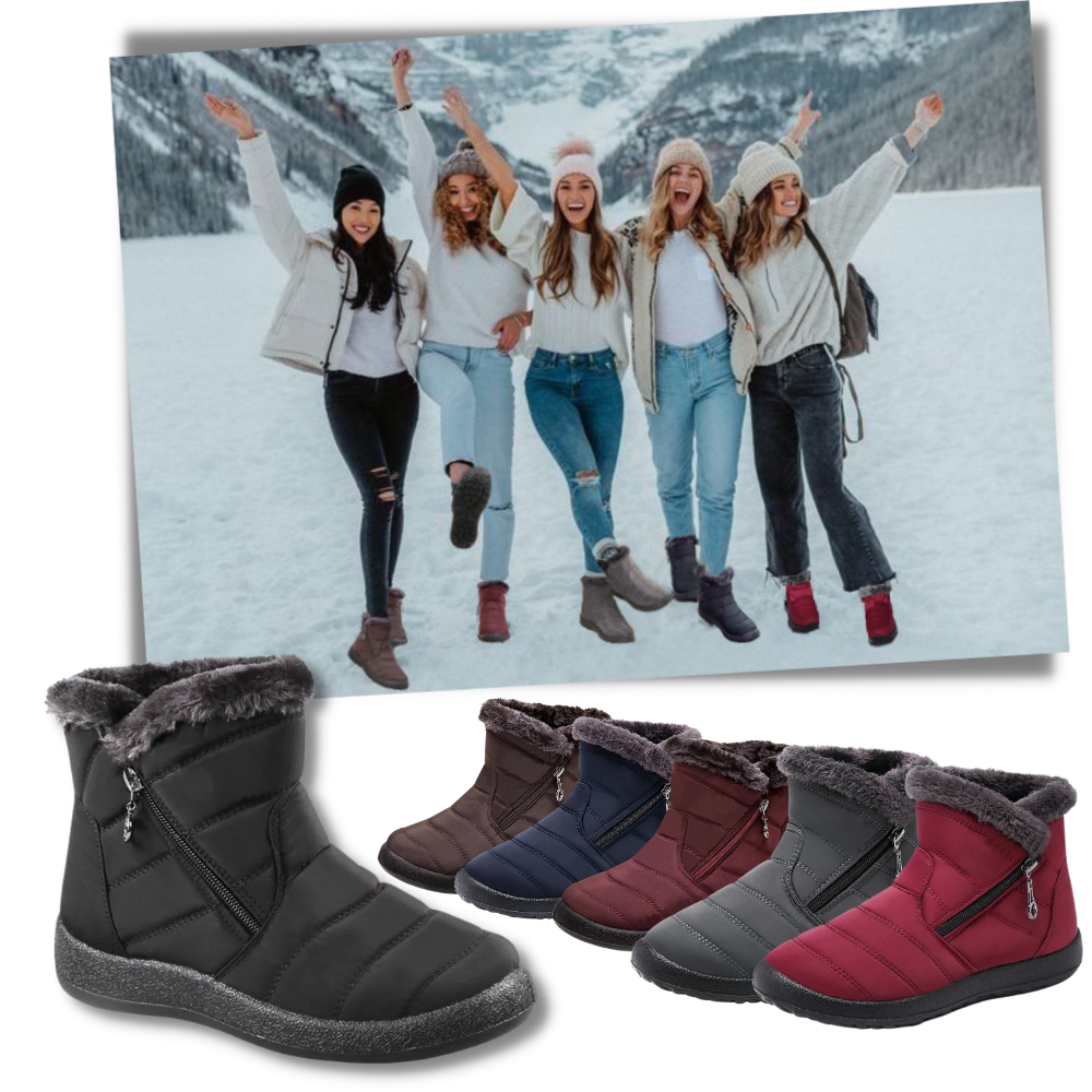 Damen Winterstiefel Warm Wasserdicht Schneestiefel