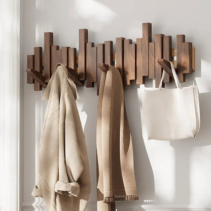 Holzgarderobe Mit Flexiblen Magnethaken Stilvoll