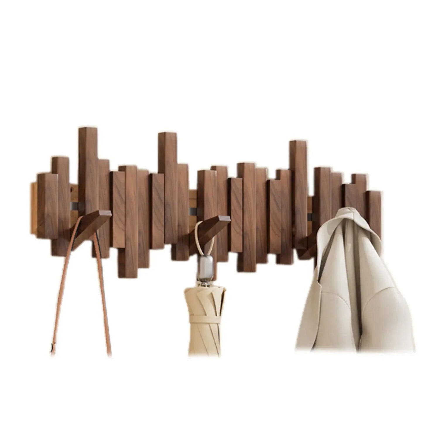 Holzgarderobe Mit Flexiblen Magnethaken Stilvoll