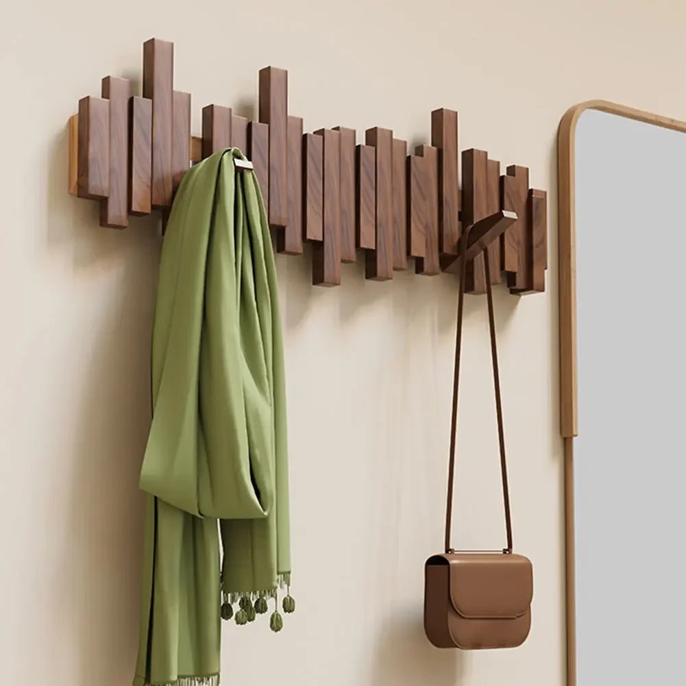 Holzgarderobe Mit Flexiblen Magnethaken Stilvoll