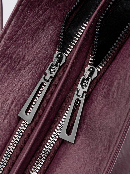 Damen City-Handtasche Crossbody Leder