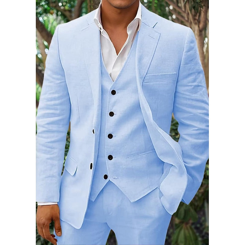 Herren Anzug 3-teilig Blazer Weste Hose - Norvielle
