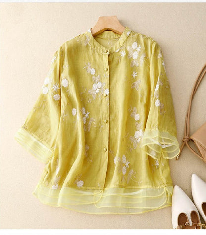 Eloise Damenbluse Feine Stickerei Elegantes Design