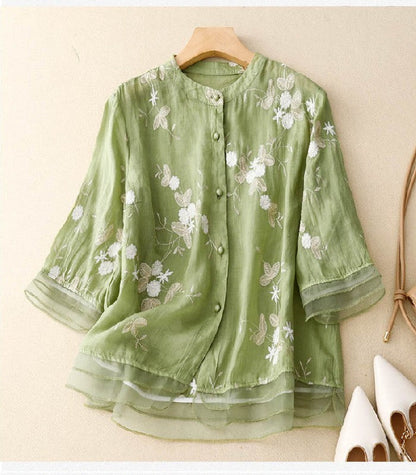Eloise Damenbluse Feine Stickerei Elegantes Design
