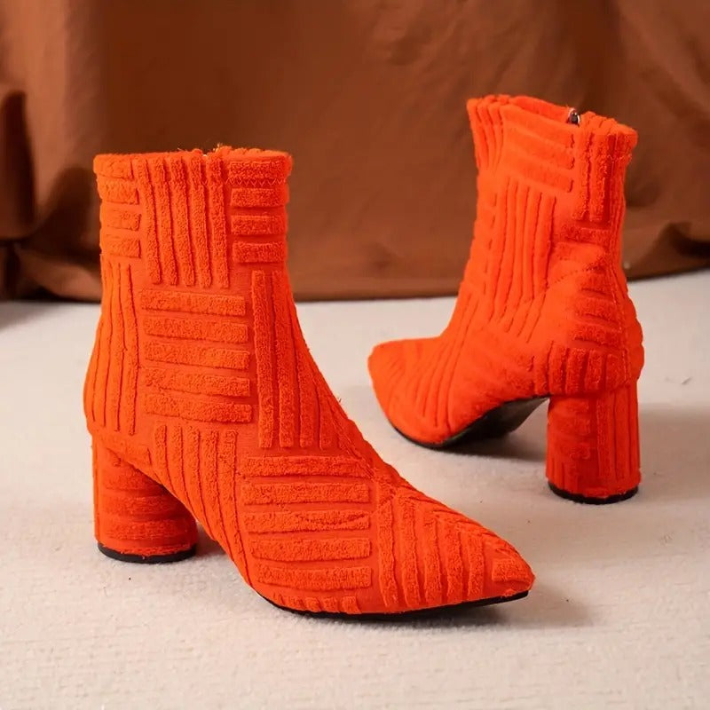Norvielle Damen Elegante Pumps Dicker Absatz