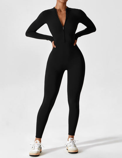 Damen Nahtloser Full-Zip Bodysuit - Norvielle