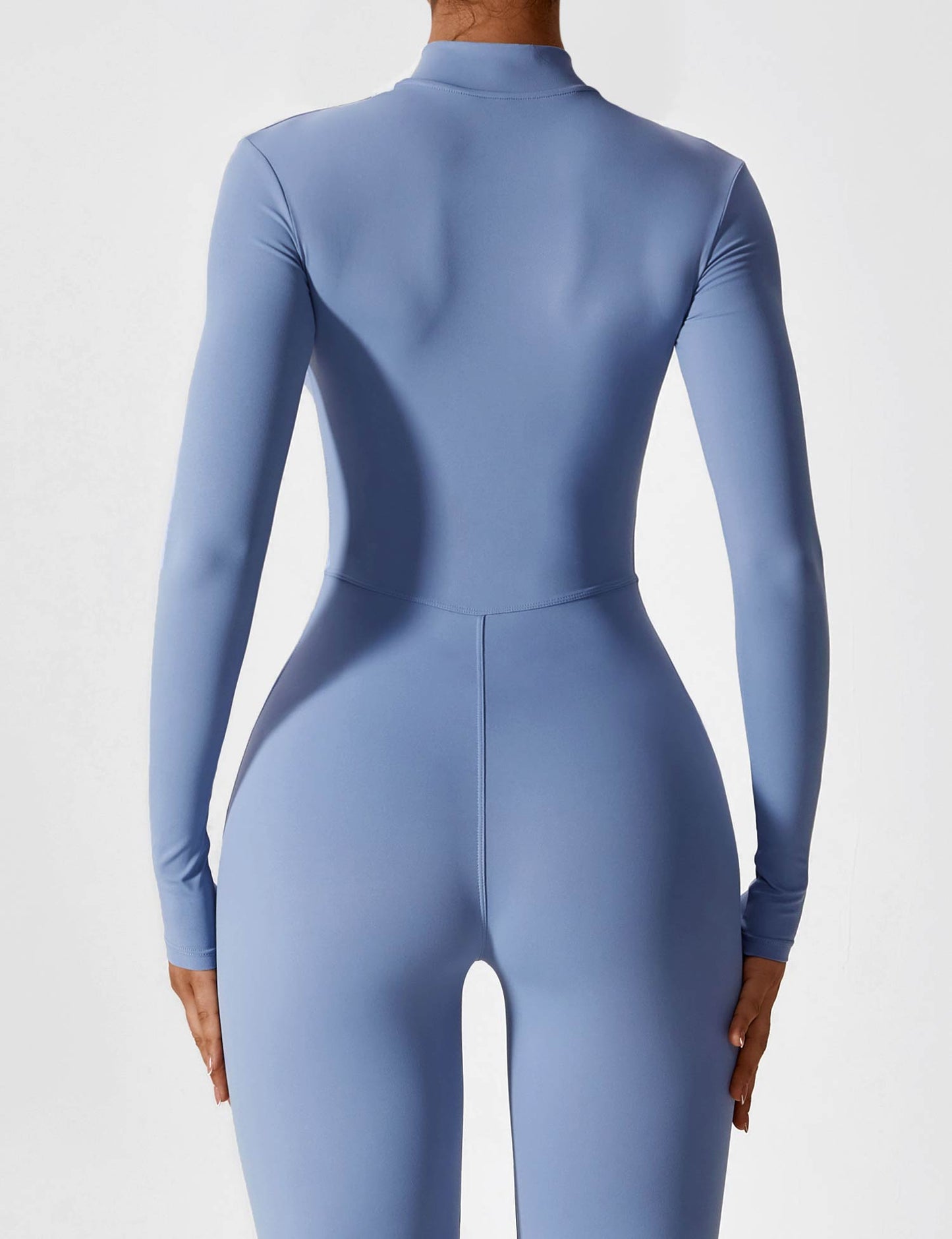 Damen Nahtloser Full-Zip Bodysuit