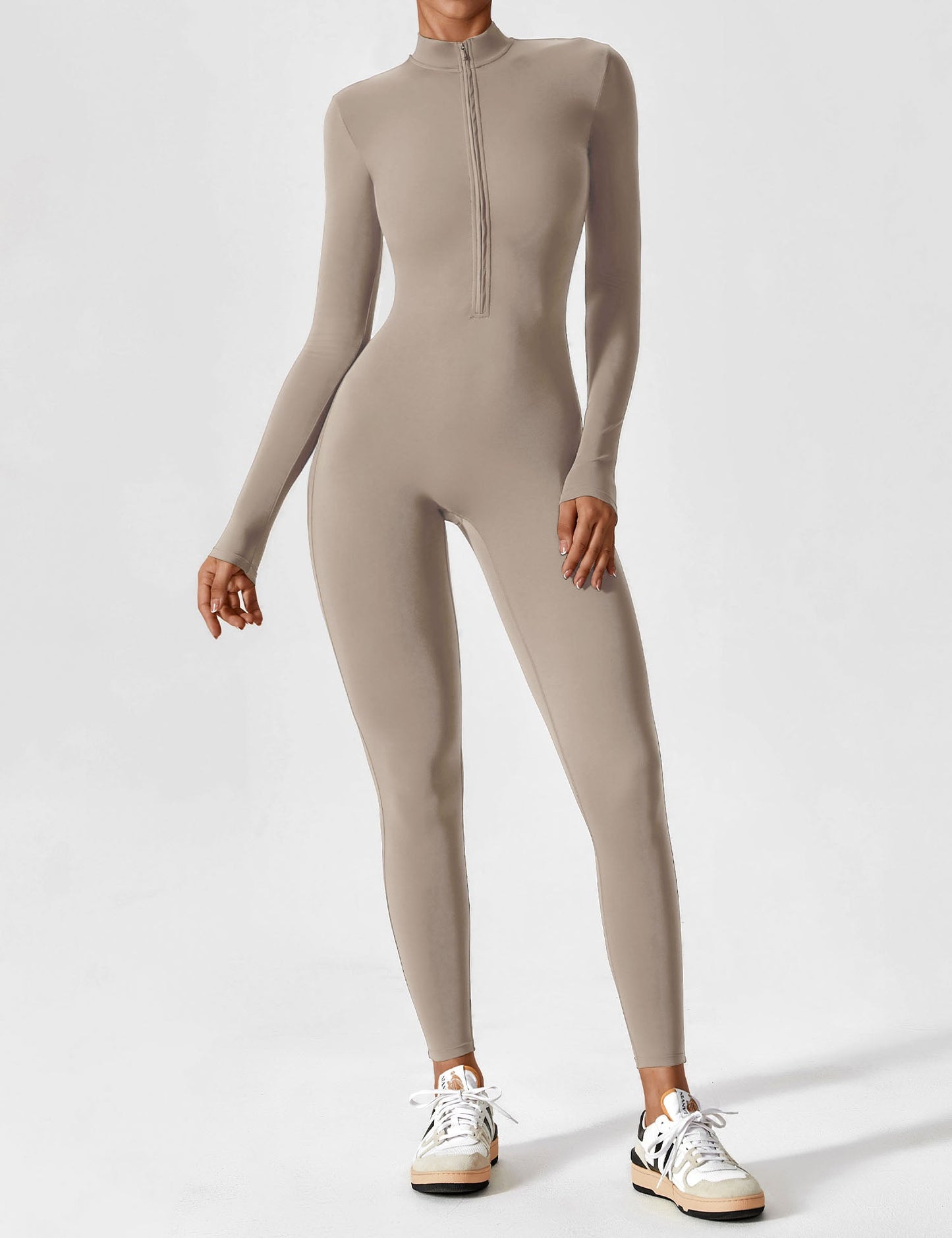 Damen Langarmset Mit Reißverschluss Sommer