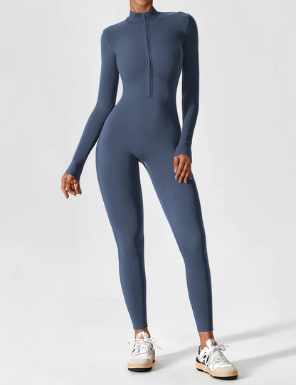 Damen Langarmset Mit Reißverschluss Sommer