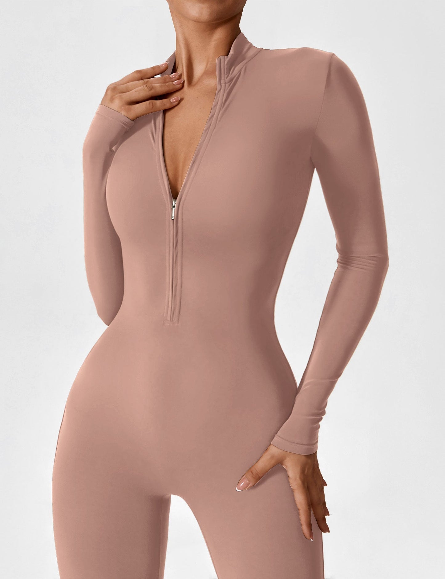 Damen Langarmset Mit Reißverschluss Sommer